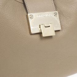 Pre Owned Jimmy Choo Beige Flap Bag