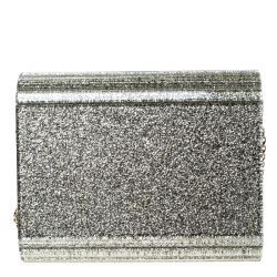 مملوكة مسبقًا Jimmy Choo Gold Glitter Acrylic Candy Clutch Bag