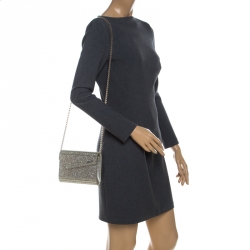 مملوكة مسبقًا Jimmy Choo Gold Glitter Acrylic Candy Clutch Bag