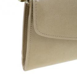 Pre Owned Jimmy Choo Nude Patent Leather Riane Clutch