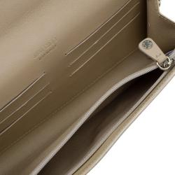 Pre Owned Jimmy Choo Nude Patent Leather Riane Clutch