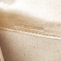 Pre Owned Jimmy Choo Gold Leather JC Envelope Pouch