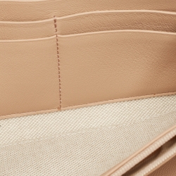 Pre Owned محفظة كونتينيتال جيمي تشو بيبا جلد ذهبي لامع