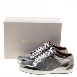 Pre Owned حذاء رياضي جيمي تشو ميامي جلد وسويدي وردي مقاس 41