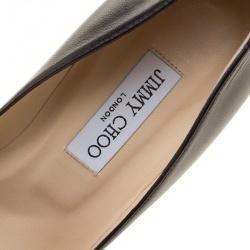Pre Owned Jimmy Choo Black Leather Alex Platform Pumps Size 41