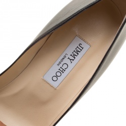 Pre Owned Jimmy Choo Black Leather Alex Platform Pumps Size 41