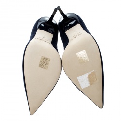 مملوكة مسبقًا حذاء كعب عالي مقدمة مدببة ابيل قطيفة أحمر مقاس 36