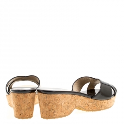 Pre Owned صندل جيمي تشو بانا فلين جلد ميتالك بنفسجي مقاس 38.5