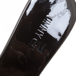 Pre Owned صندل جيمي تشو بانا فلين جلد ميتالك بنفسجي مقاس 38.5