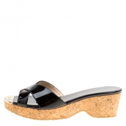 Pre Owned صندل جيمي تشو بانا فلين جلد ميتالك بنفسجي مقاس 38.5