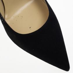 Pre Owned Jimmy Choo Degradé Metallic Leather and Suede Anouk Pumps Size 39