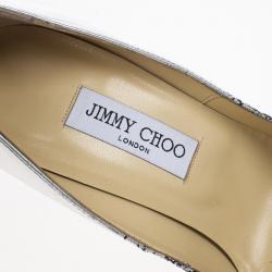 Pre Owned Jimmy Choo Degradé Metallic Leather and Suede Anouk Pumps Size 39