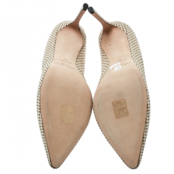 Pre Owned Jimmy Choo Beige Embossed Python Leather Romy Pumps Size 41