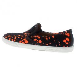 مملوكة مسبقًا حذاء لوفرز جيمي تشو ديمي دانتيل برتقالي نيون مقاس 39