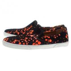 مملوكة مسبقًا حذاء لوفرز جيمي تش و ديمي دانتيل برتقالي نيون مقاس 39