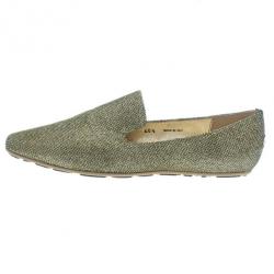 مملوكة مسبقًا حذاء جيمي تشو ذهبي ليم ويل سموكينج مقاس 40.5