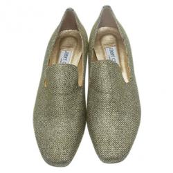 مملوكة مسبقًا حذاء جيمي تشو ذهبي ليم ويل سموكينج مقاس 40.5