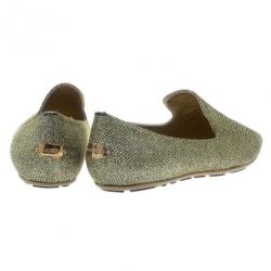 مملوكة مسبقًا حذاء جيمي تشو ذهبي ليم ويل سموكينج مقاس 40.5