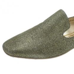 مملوكة مسبقًا حذاء جيمي تشو ذهبي ليم ويل سموكينج مقاس 40.5