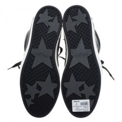 مملوكة مسبقًا Jimmy Choo Neon Leather and Lace Tokyo High Top Sneakers Size 37