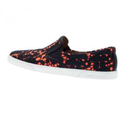 مملوكة مسبقًا Jimmy Choo Neon Orange Lace Demi Loafers Size 38