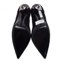 Pre Owned Jimmy Choo Black Suede Talka Cutout Pumps Size 40