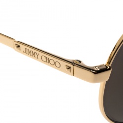 Jimmy Choo Gold/Black Benny Aviator Sunglasses