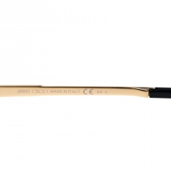 Jimmy Choo Gold/Black Benny Aviator Sunglasses