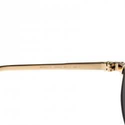 Jimmy Choo Gold/Black Benny Aviator Sunglasses