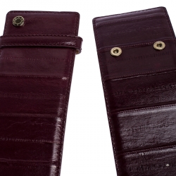 Pre Owned Jimmy Choo Purple Leather BLY Waist Belt 103CM