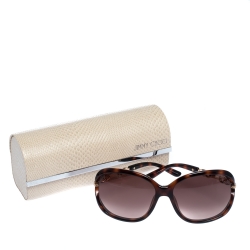Jimmy Choo Brown Tortoise Gradient Oversize Sunglasses