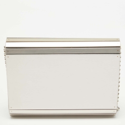 Pre Owned Jimmy Choo Metallic Metal and Suede Candy Chain Clutch 