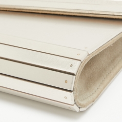 Pre Owned Jimmy Choo Metallic Metal and Suede Candy Chain Clutch 