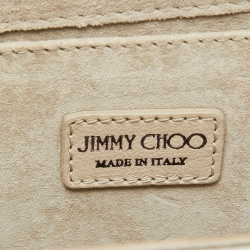 Pre Owned Jimmy Choo Metallic Metal and Suede Candy Chain Clutch 