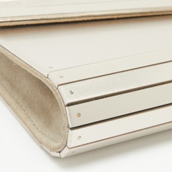 Pre Owned Jimmy Choo Metallic Metal and Suede Candy Chain Clutch 