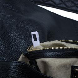 Pre Owned حقيبة يد جيمي تشو باكوس جلد أسود