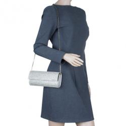 مملوكة مسبقًا Jimmy Choo Silver Acrylic Sweetie Clutch