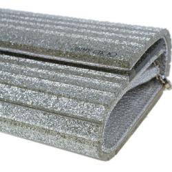 مملوكة مسبقًا Jimmy Choo Silver Acrylic Sweetie Clutch
