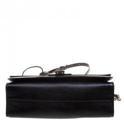 Jimmy Choo Black Leather Rebel Crossbody Bag