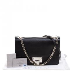 Jimmy Choo Black Leather Rebel Crossbody Bag