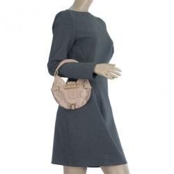 مملوكة مسبقًا Jimmy Choo Pink Satin and Leather Trim Small Talia Hobo