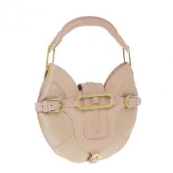 مملوكة مسبقًا Jimmy Choo Pink Satin and Leather Trim Small Talia Hobo