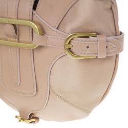 مملوكة مسبقًا Jimmy Choo Pink Satin and Leather Trim Small Talia Hobo