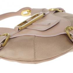 مملوكة مسبقًا Jimmy Choo Pink Satin and Leather Trim Small Talia Hobo