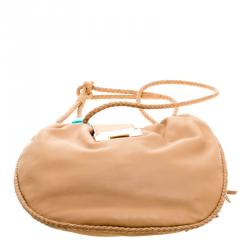 مملوكة مسبقًا Jimmy Choo Brown Leather Roxana Crossbody Bag