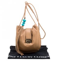 مملوكة مسبقًا Jimmy Choo Brown Leather Roxana Crossbody Bag