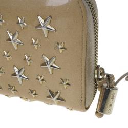 Pre Owned Jimmy Choo Beige Patent Leather Filipa Wallet