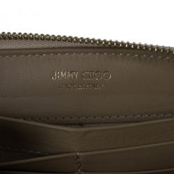 Pre Owned Jimmy Choo Beige Patent Leather Filipa Wallet