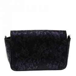 مملوكة مسبقًا Jimmy Choo Purple Lace Mini Ruby Shoulder Bag