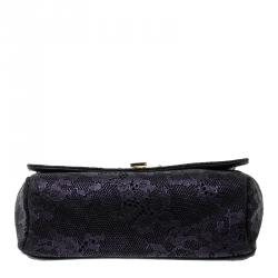 مملوكة مسبقًا Jimmy Choo Purple Lace Mini Ruby Shoulder Bag